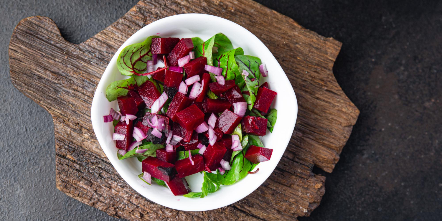 Beetroot & Pear Salad with Roquefort Mousse